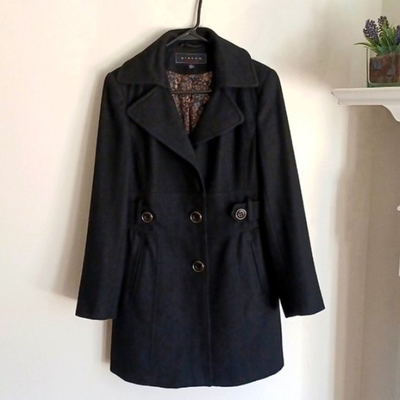 giacca | Jackets & Coats | Giacca Gallery Company Wool Blend Black Coat ...